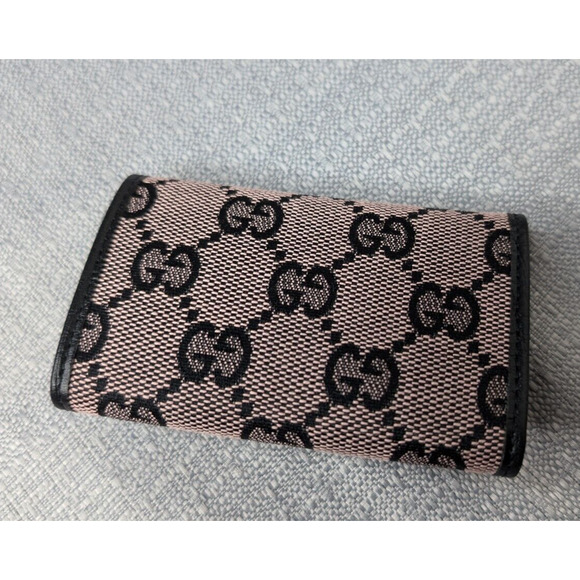 Gucci GG Canvas Bamboo 6 Key Holder Case NEW w/box - Picture 3 of 8